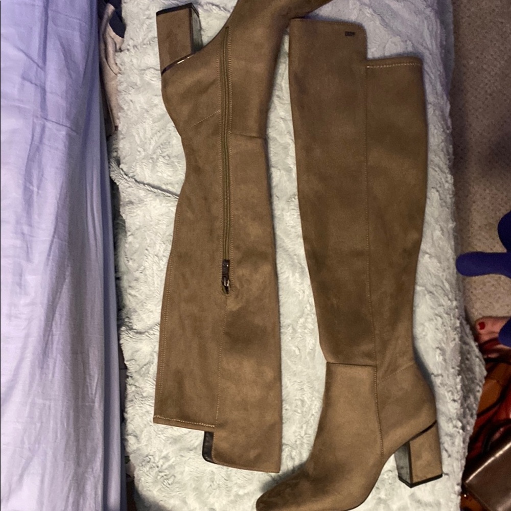 DKNY Women's Over the Knee Brown Boots